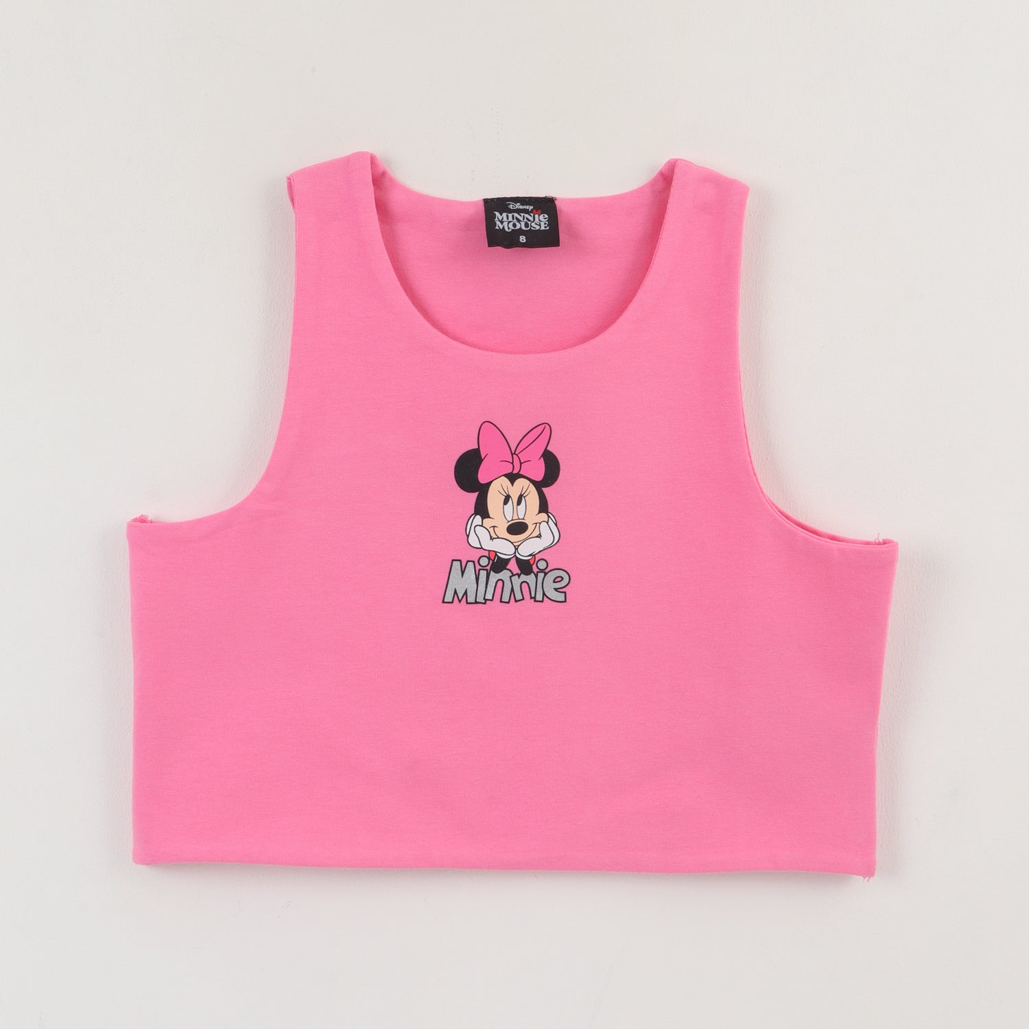 Polera Sin Manga Niña Rosado Minnie Mouse Disney