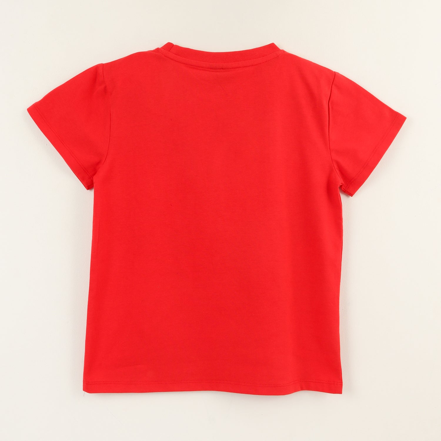 Polera Manga Corta Niña Rojo Minnie Moño Disney