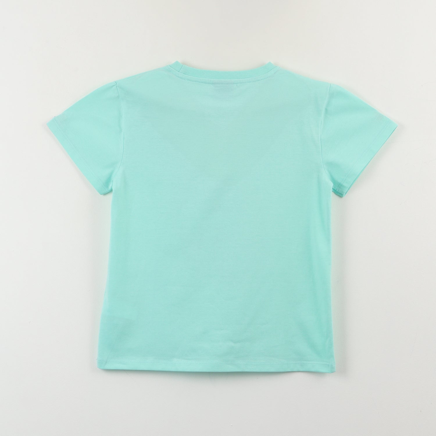 Polera Manga Corta Niña Celeste Be a Unicorn Unicornio