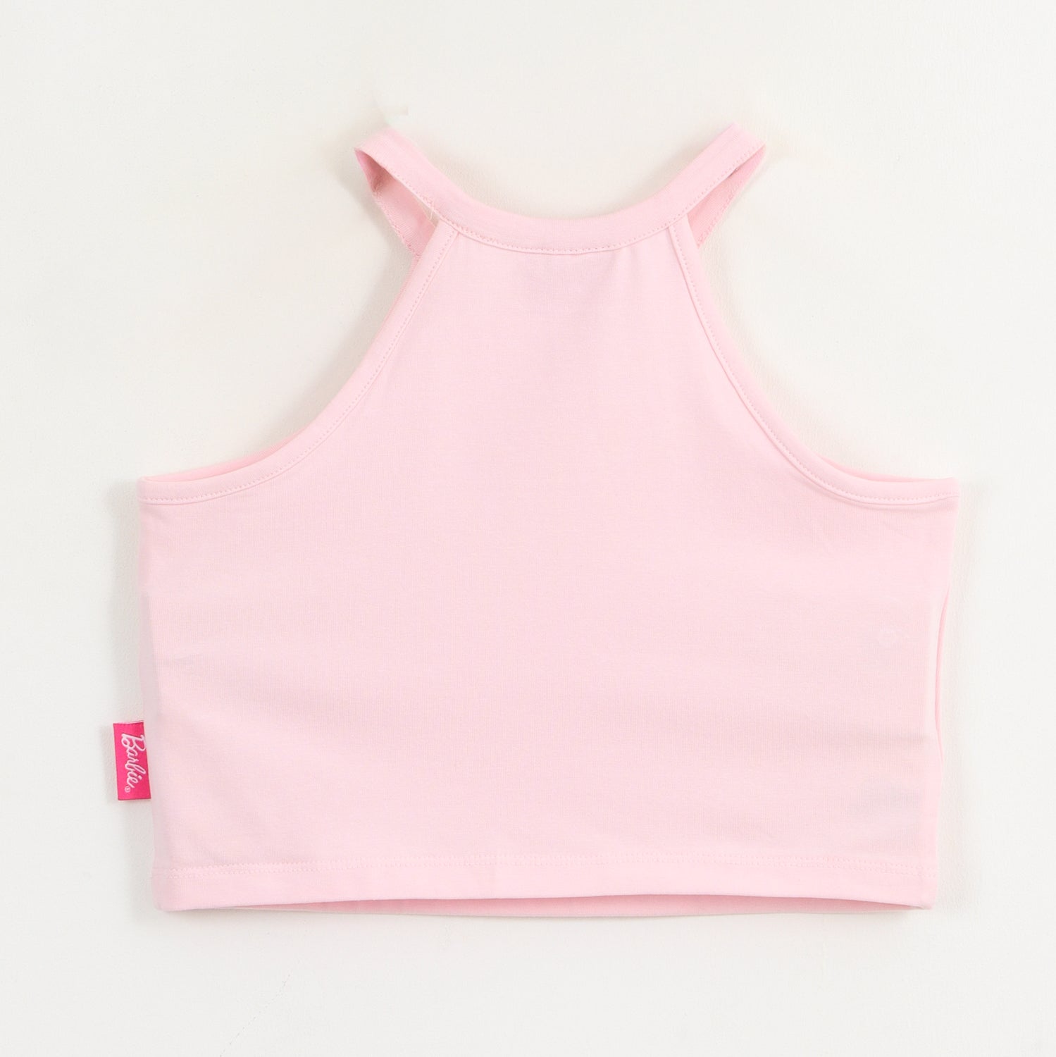 Polera Sin Manga Niña Rosa Palmera Barbie