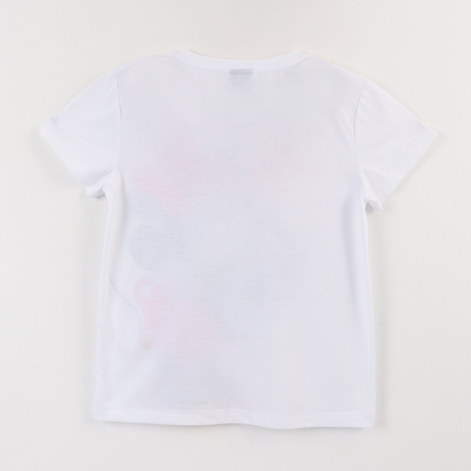 Polera Manga Corta Niña Blanco Minnie Kiss Disney