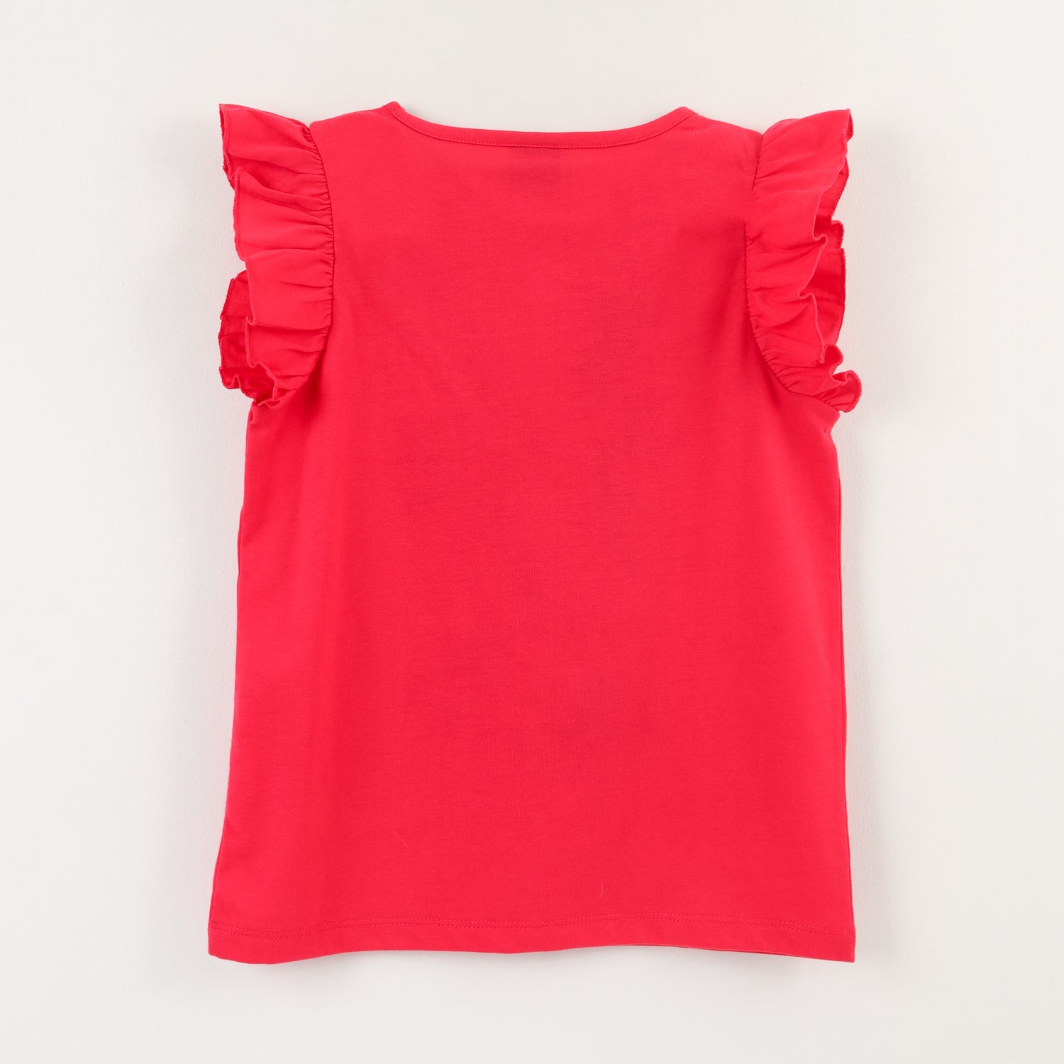 Polera Sin Manga Niña Rojo Minnie Kiss Disney