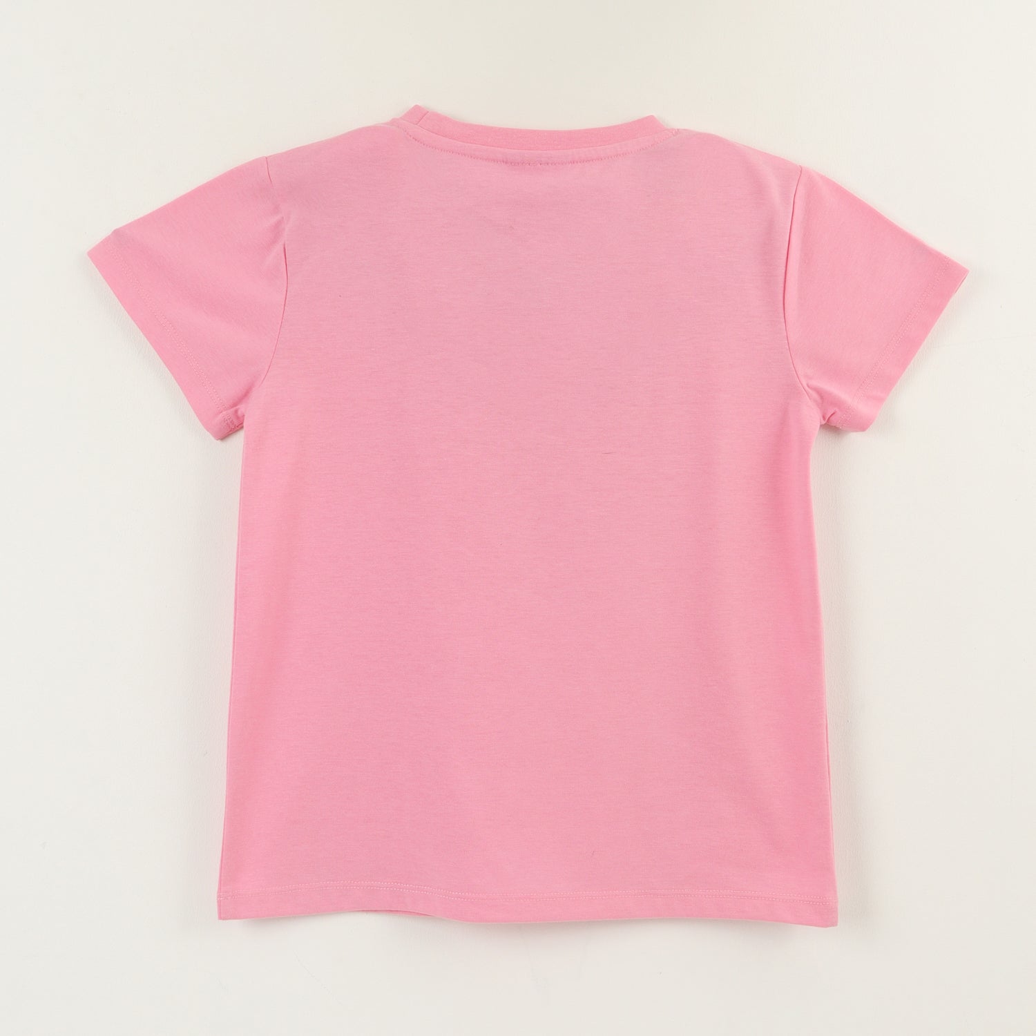 Polera Manga Corta Niña Rosado Logo Barbie