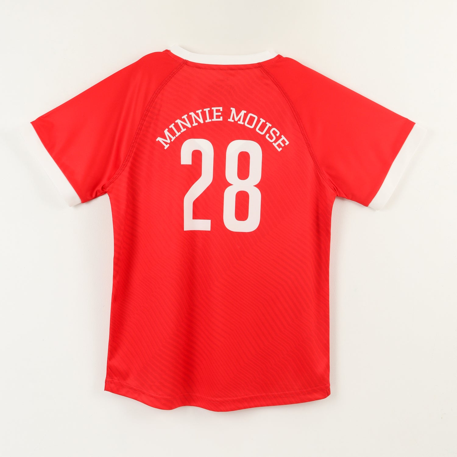 Polera Manga Corta Niña Rojo Fútbol Minnie Disney