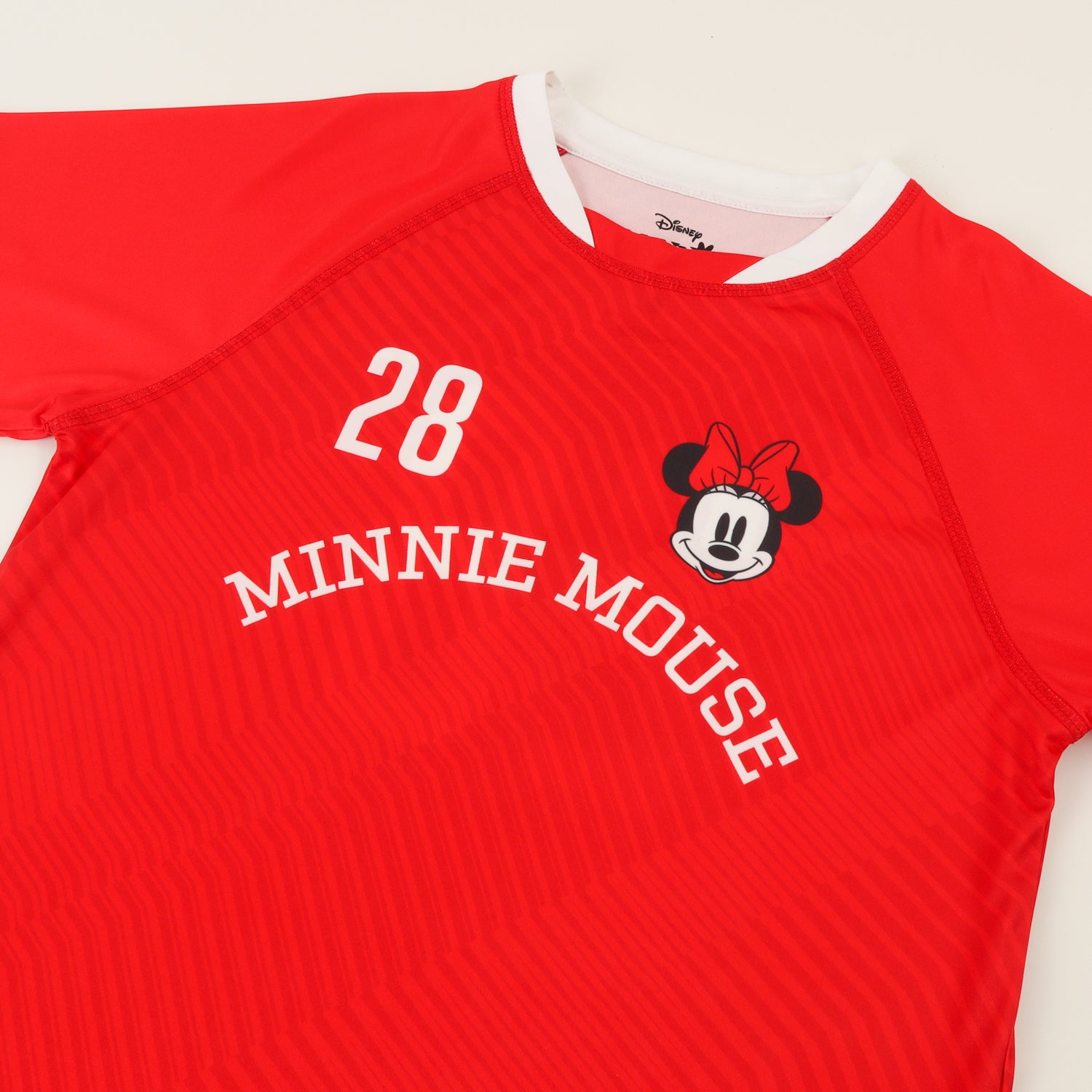 Polera Manga Corta Niña Rojo Fútbol Minnie Disney
