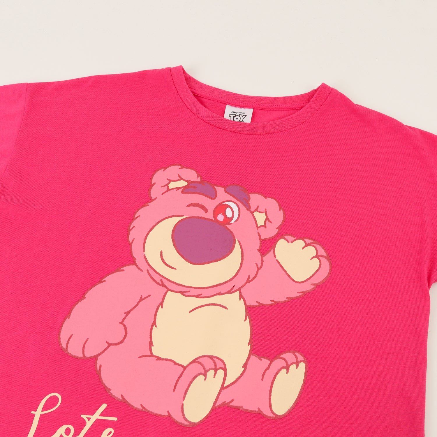 Polera Manga Corta Niña Fucsia Lotso Toy Story Disney