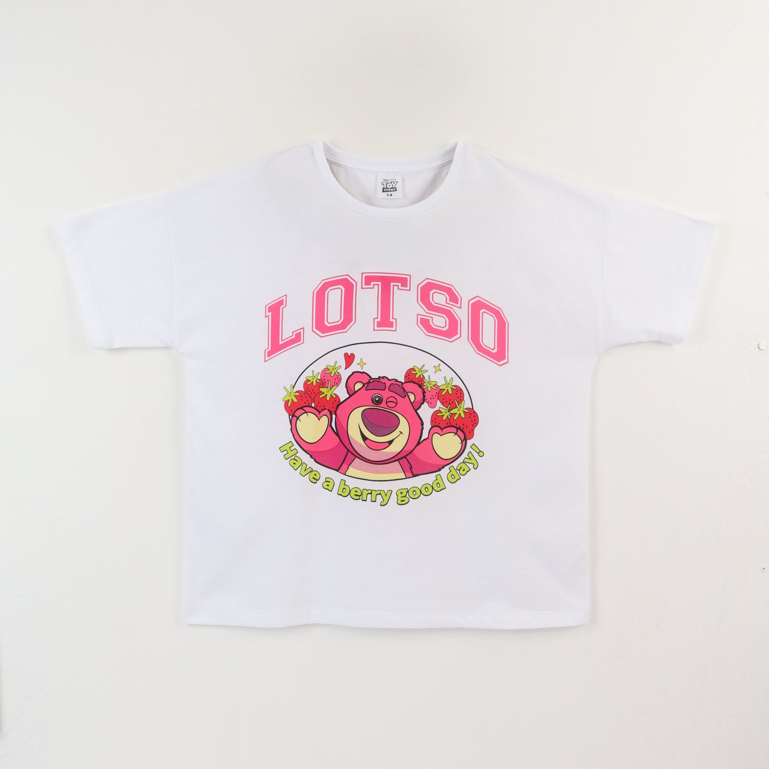 Polera Manga Corta Niña Blanco Lotso Toy Story Disney