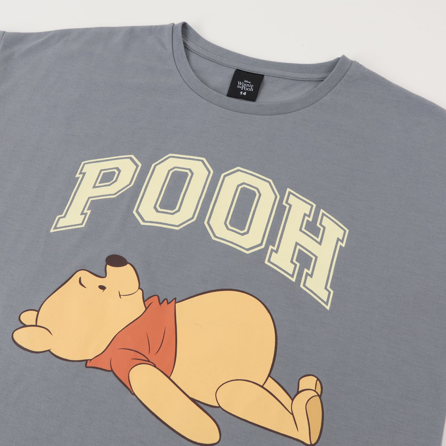 Polera Manga Corta Niña Gris Winnie The Pooh Disney