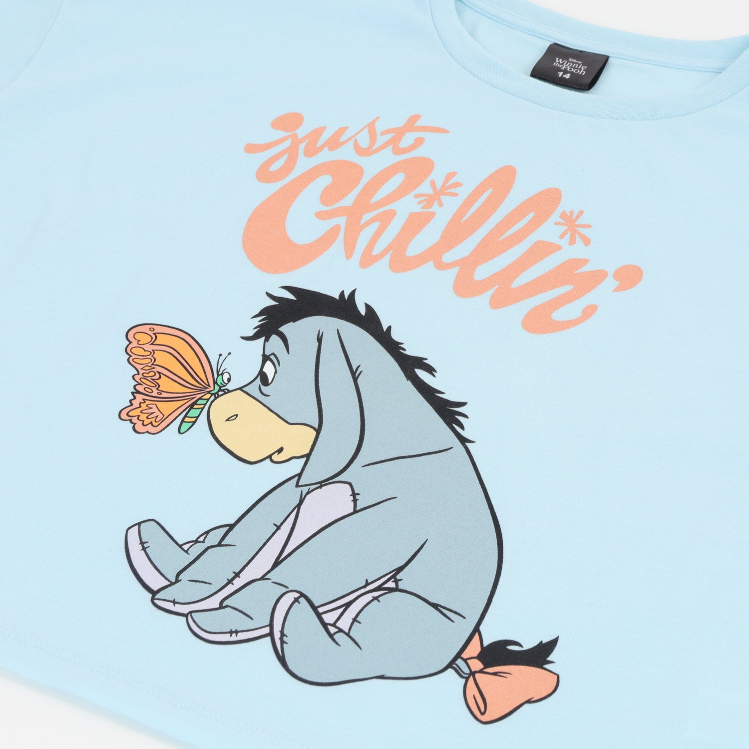 Polera Manga Corta Teen Denim Mesa Winnie the Pooh Disney