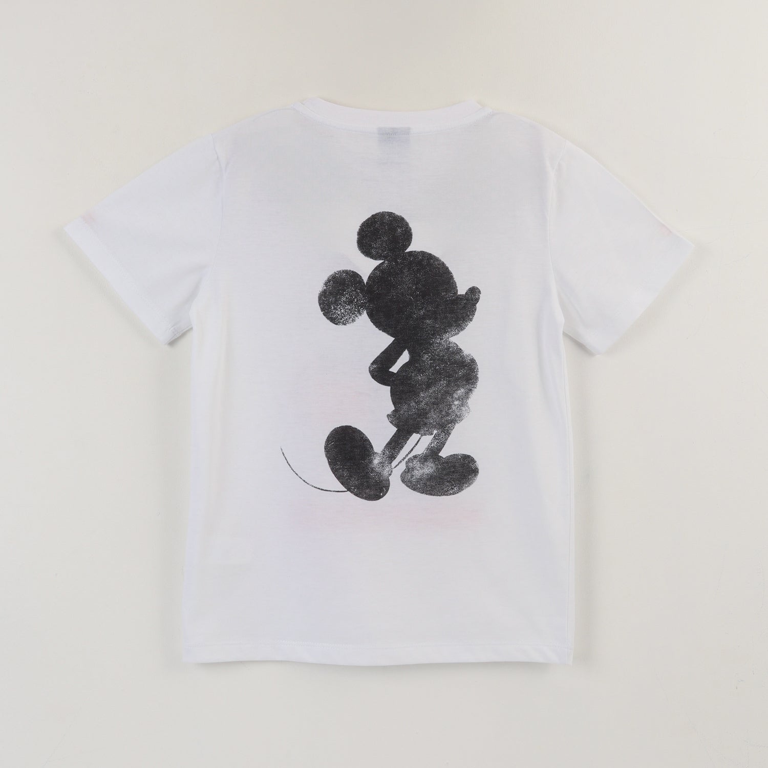 Polera Manga Corta Niño Blanco Mickey Mouse Disney