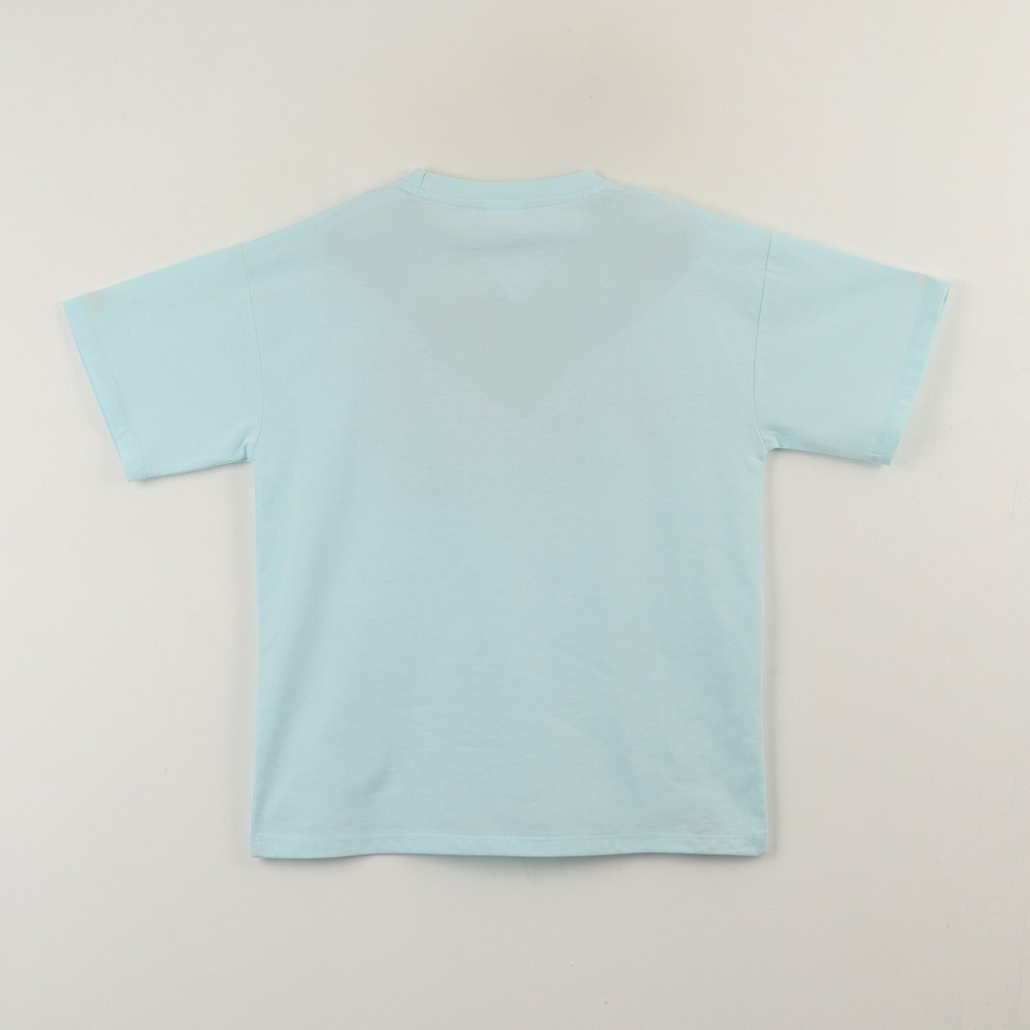 Polera Manga Corta Niño Celeste Saltando Spiderman Marvel