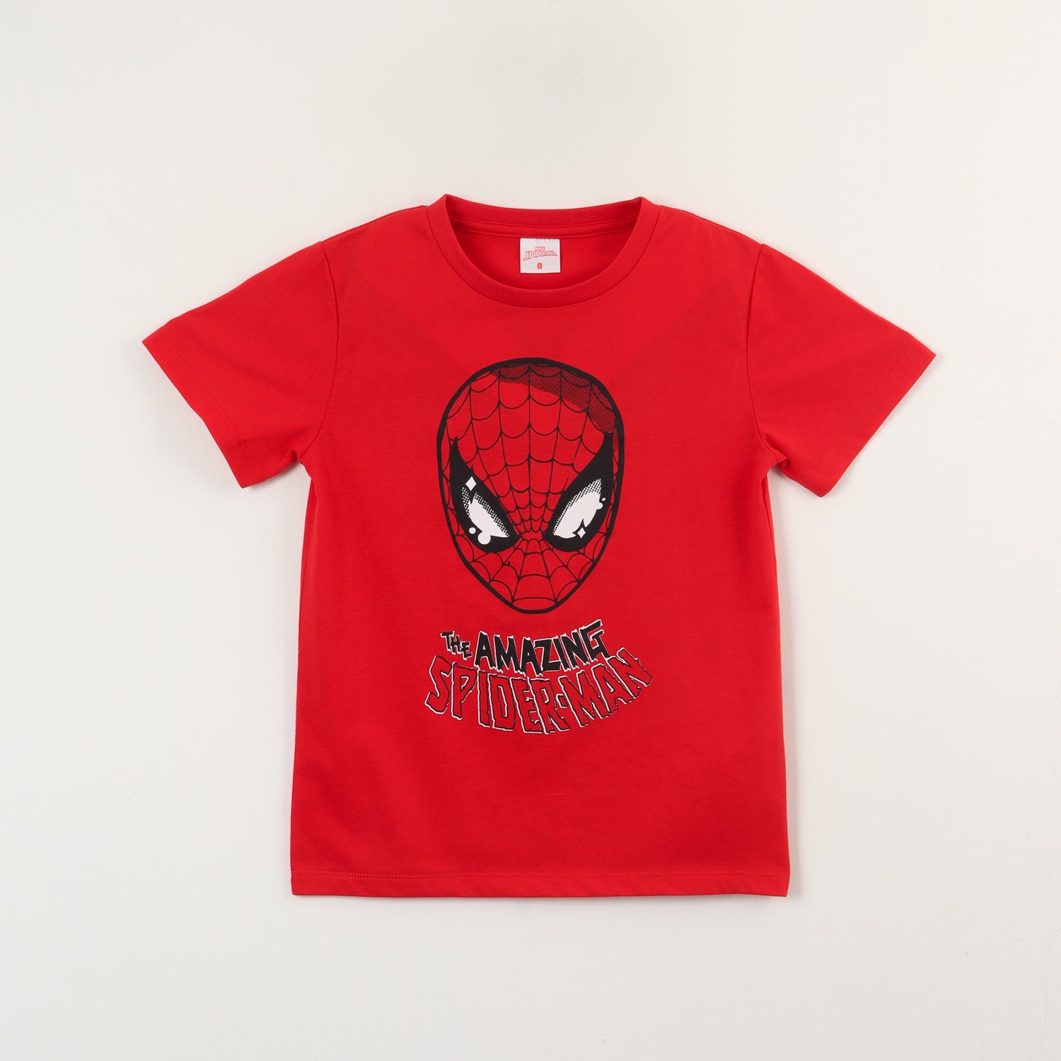 Polera Manga Corta Niño Rojo Mesa Spiderman Marvel
