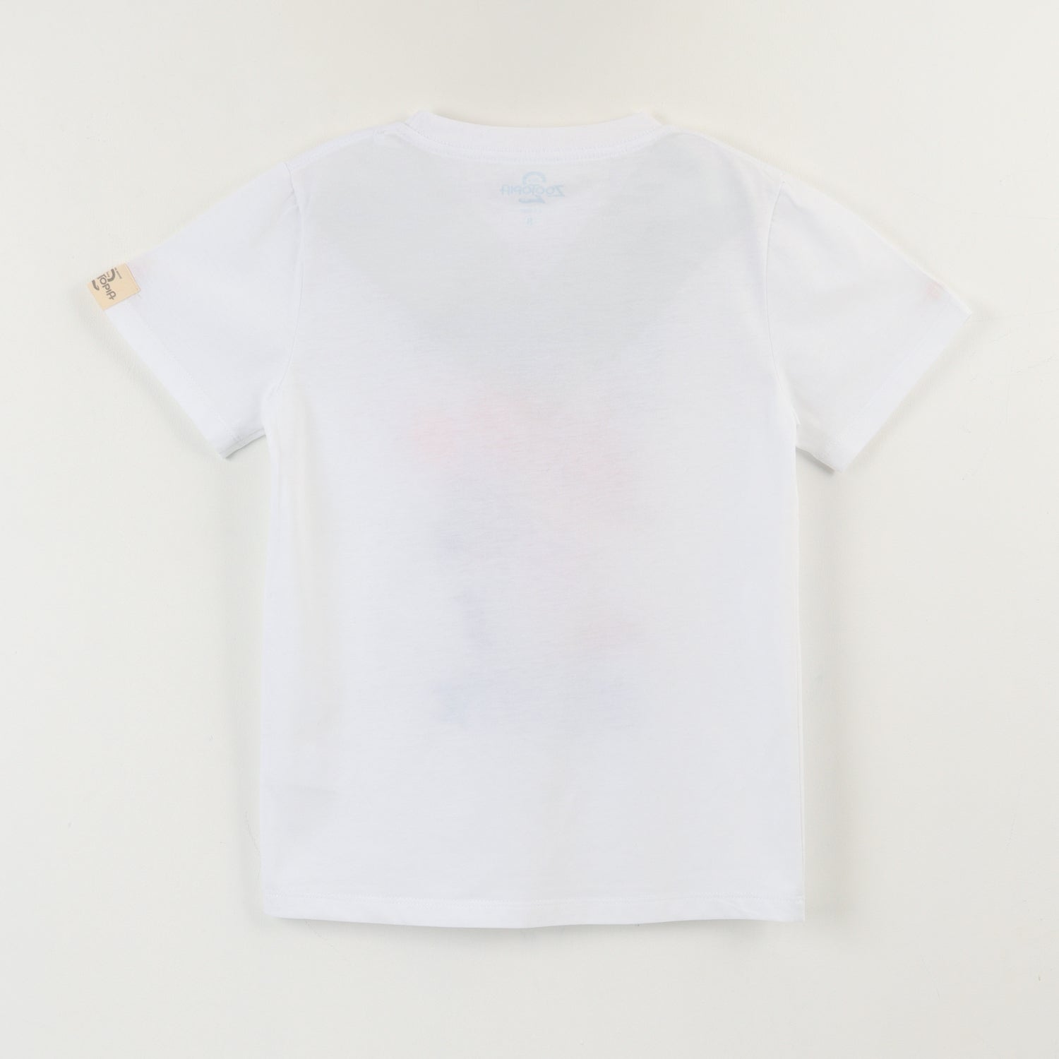 Polera Manga Corta Niño Blanco Nick & Hopps Zootopia Disney