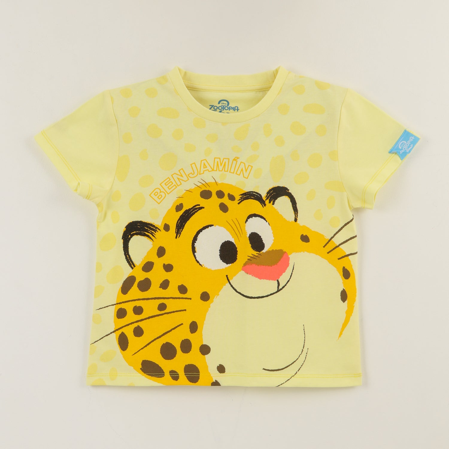Polera Manga Corta Niña Amarillo Benjamin Zootopia Disney - Poleras Chile | The Brands Club cl