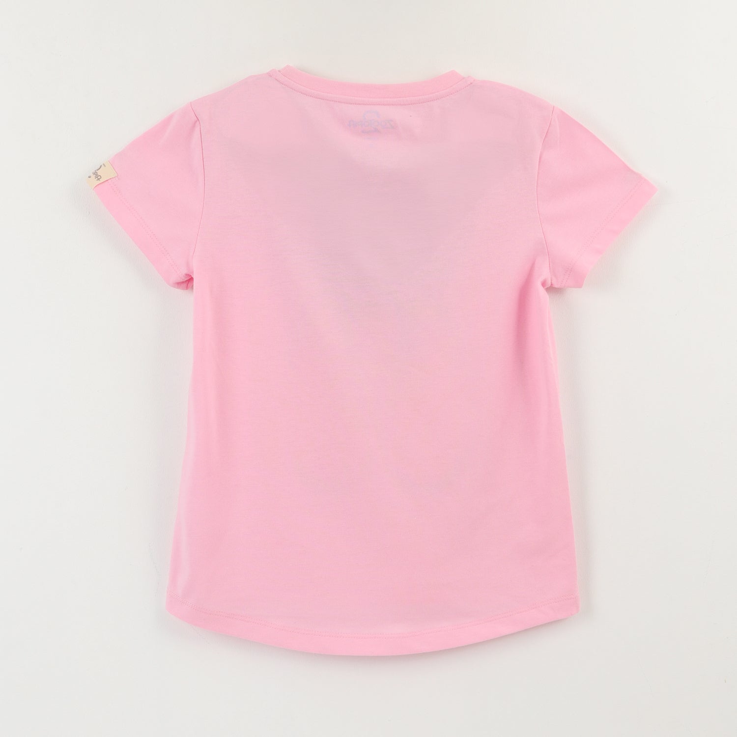 Polera Manga Corta Niña Rosado Hopps Face Zootopia Disney