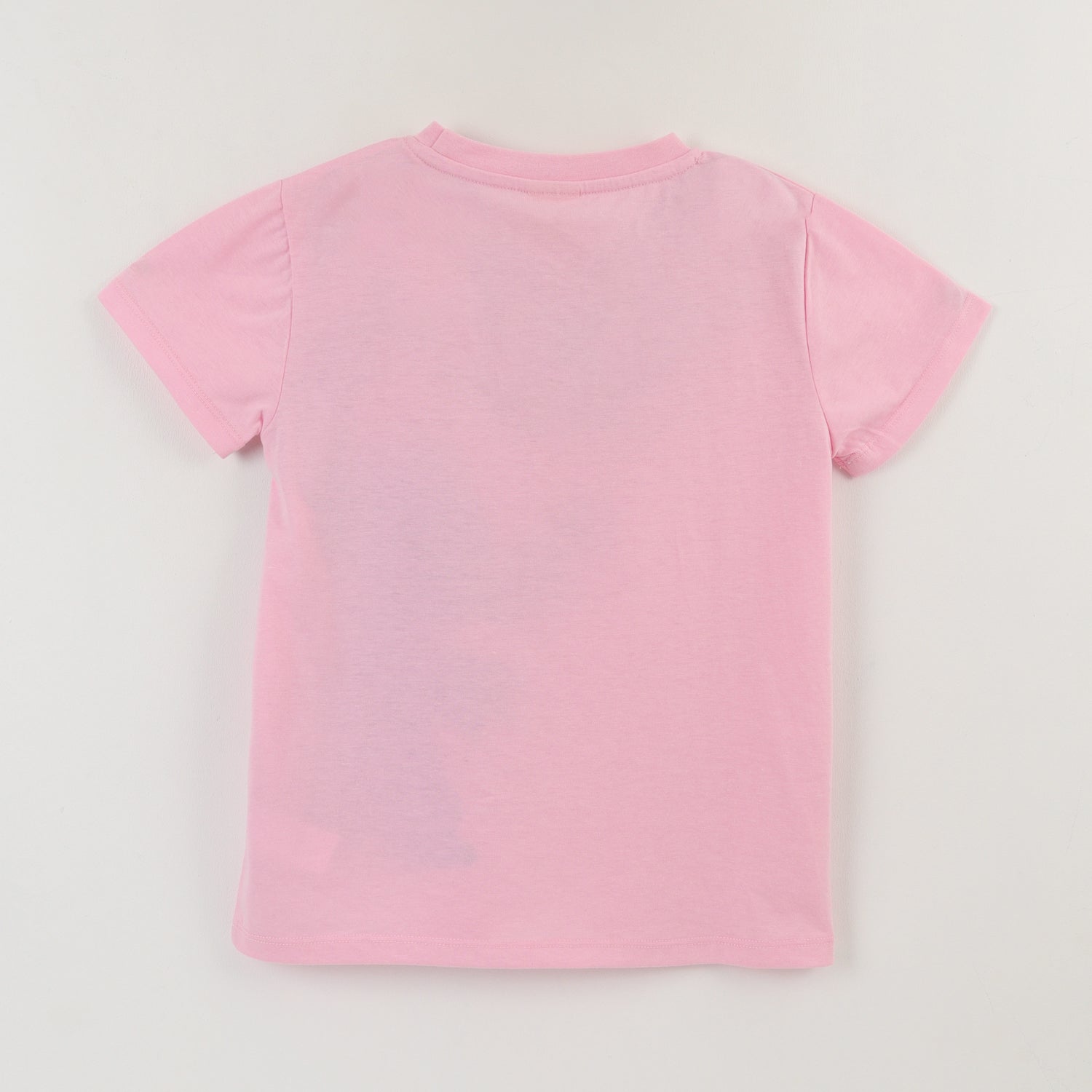 Polera Manga Corta Niña Rosado Stitch Lilo & Stitch Disney