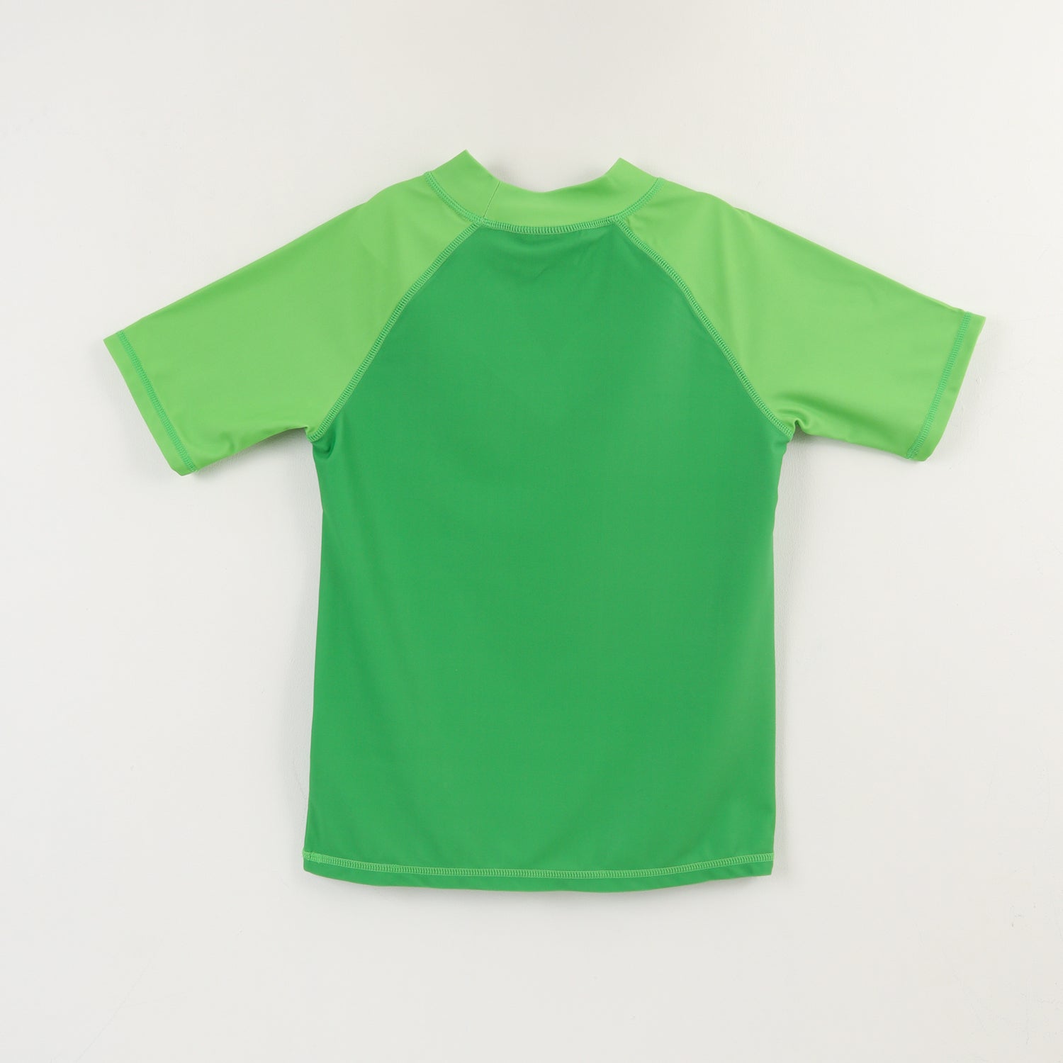 Polera UV Manga Corta Niño Verde Creeper & Zombie Minecraft