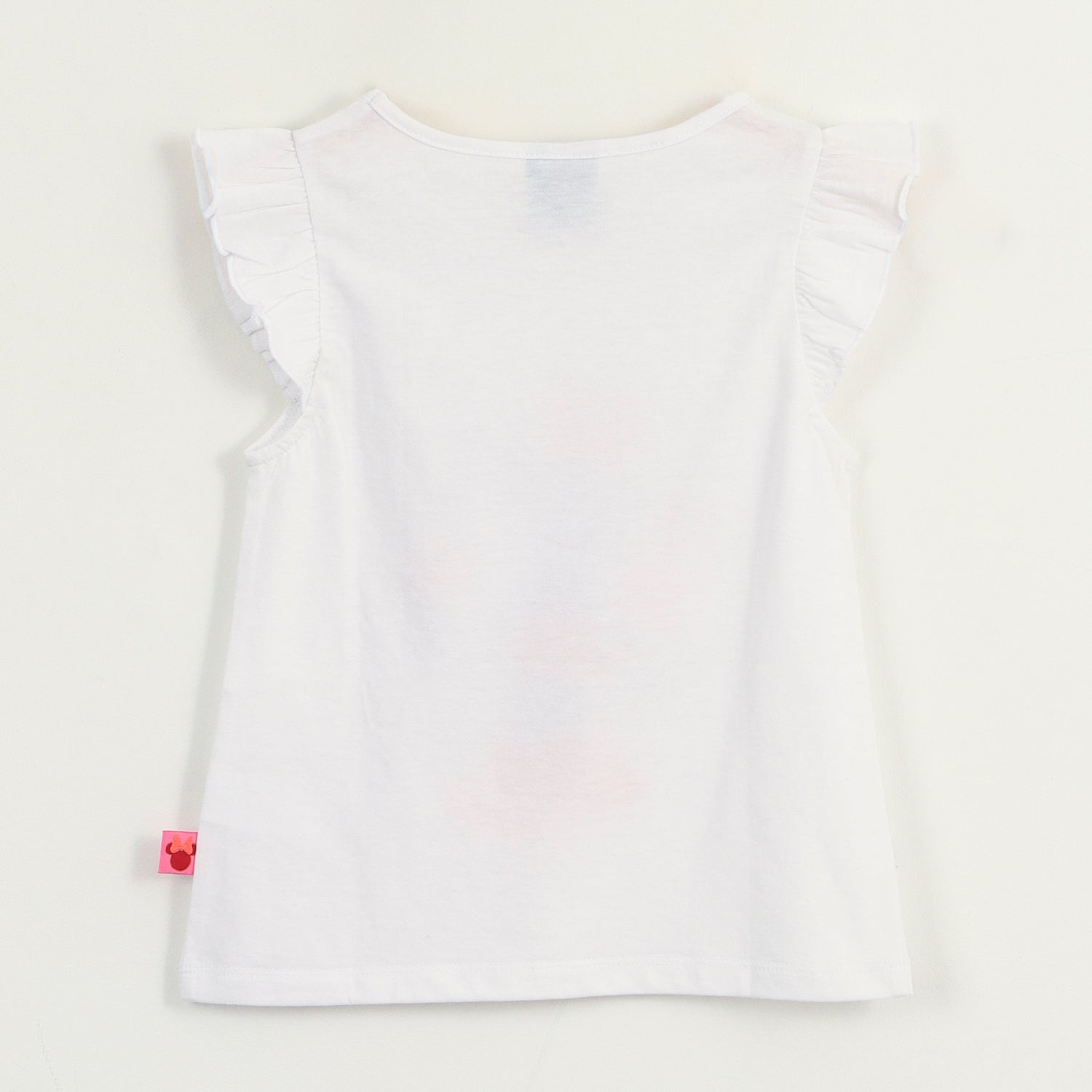 Polera Sin Manga Niña Blanco Personaje Minnie Disney