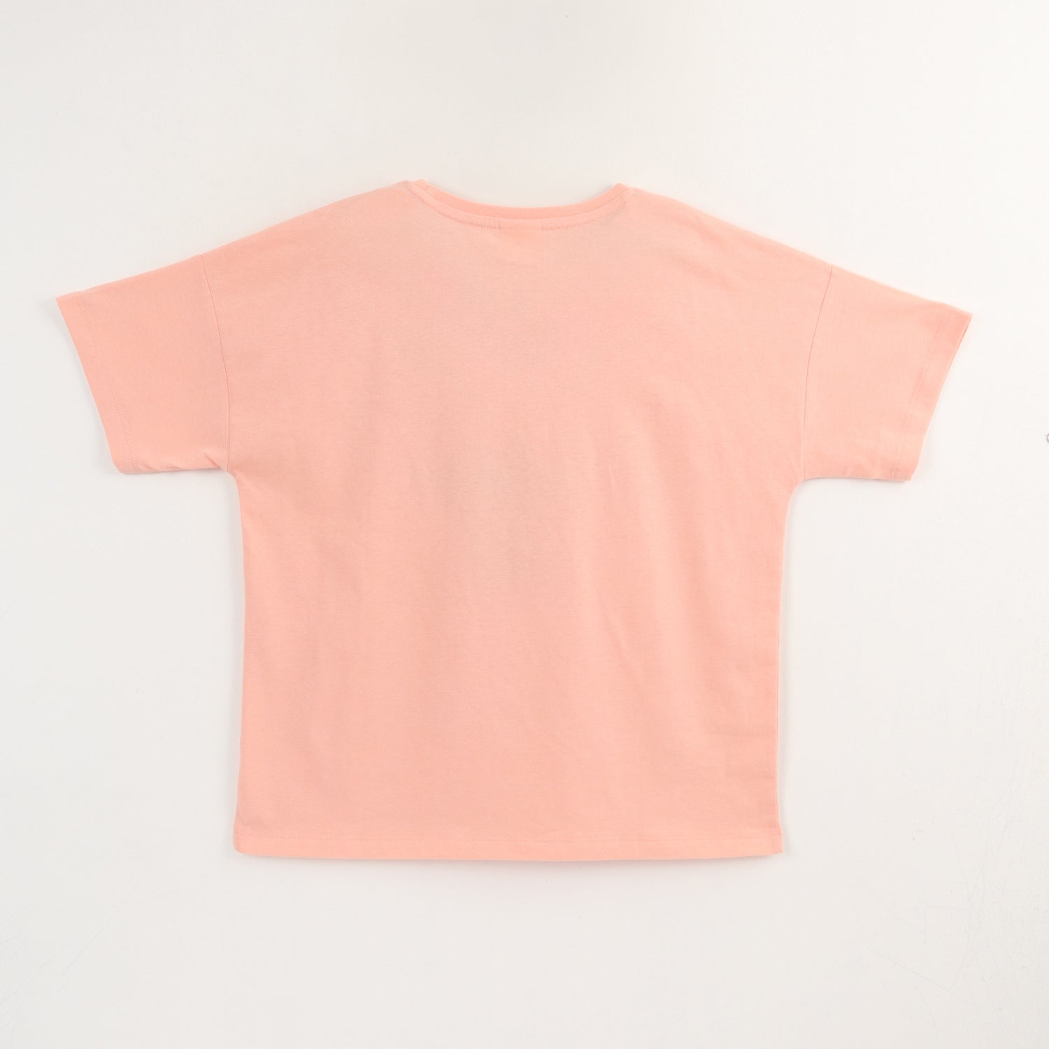 Polera Manga Corta Niña Damasco Stitch Ohana Disney