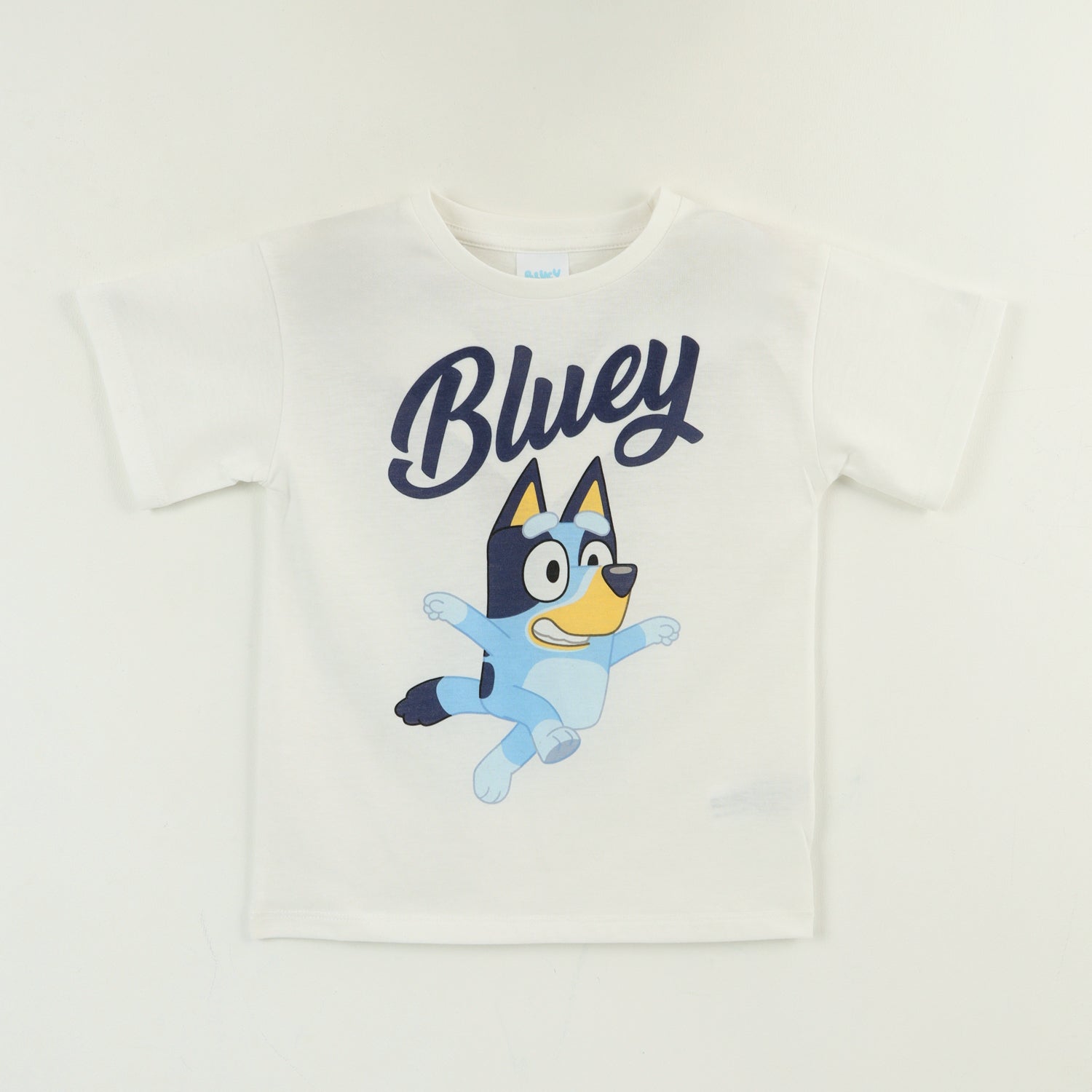 Polera Manga Corta Niño Blanco Jumping Bluey