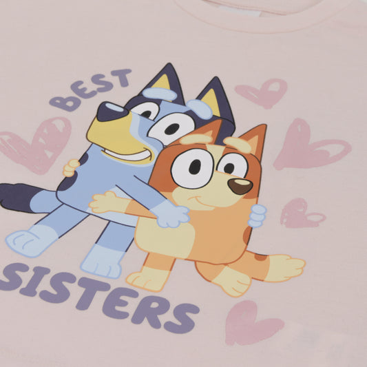 Polera Manga Larga Niña Best Sisters Beige Bingo & Bluey - Poleras Chile | The Brands Club cl