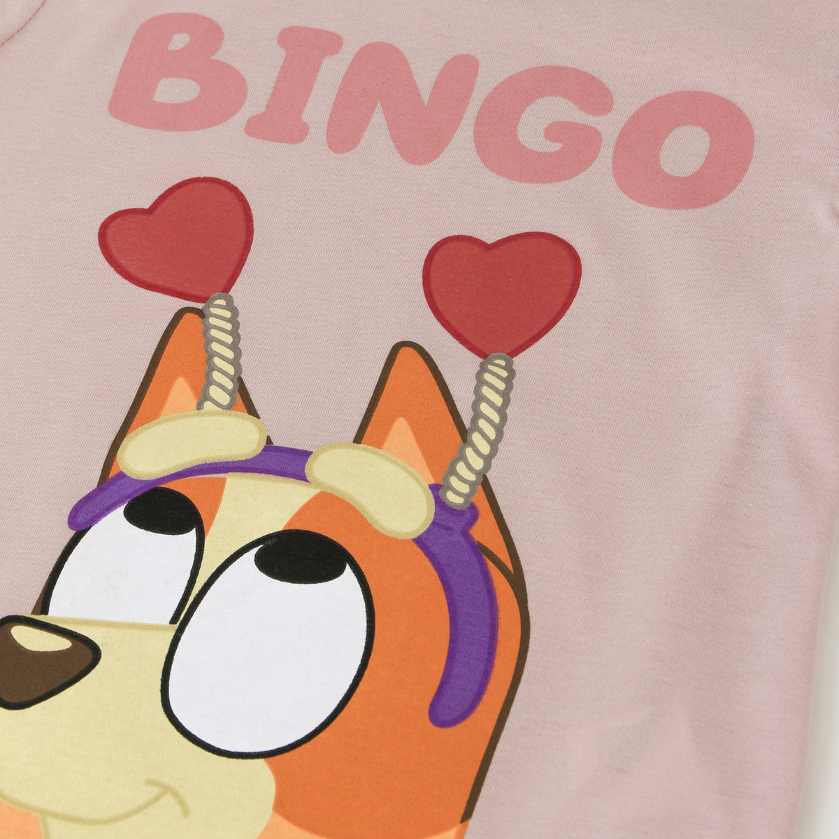 Polera Manga Larga Niña Bingo Rosado Bluey - Poleras Chile | The Brands Club cl