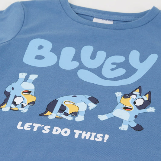 Polera Manga Larga Niña Lets Do This Azul Bluey - Poleras Chile | The Brands Club cl