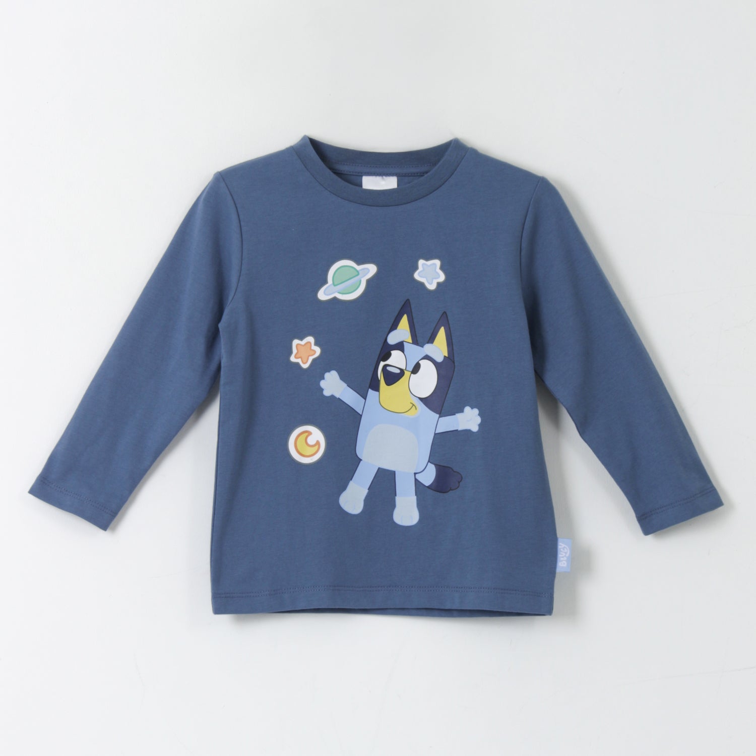 Bipack Polera Manga Larga Niño Rayas Azul Bingo & Bluey - Poleras Chile | The Brands Club cl