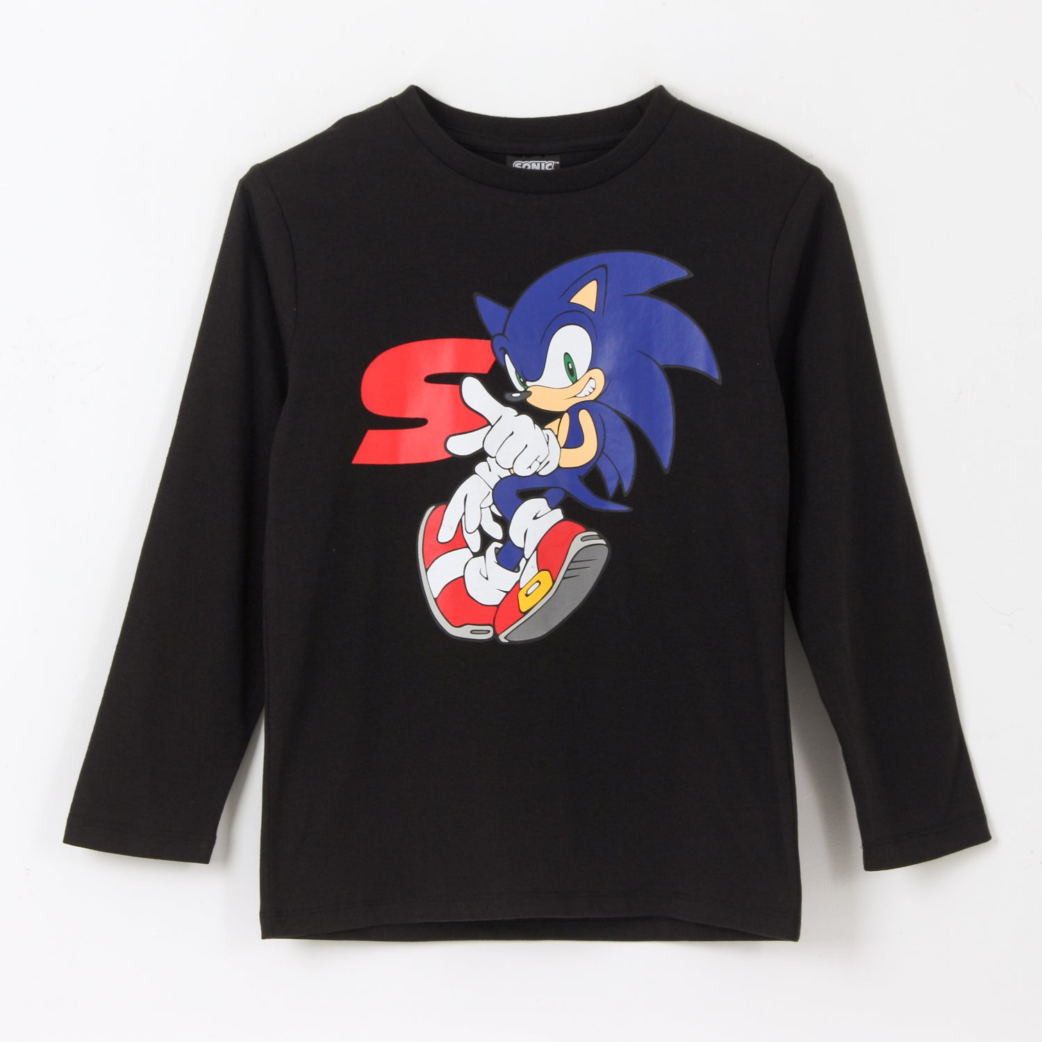 Polera Manga Larga Niño Personaje Negro Sonic - Poleras Chile | The Brands Club cl