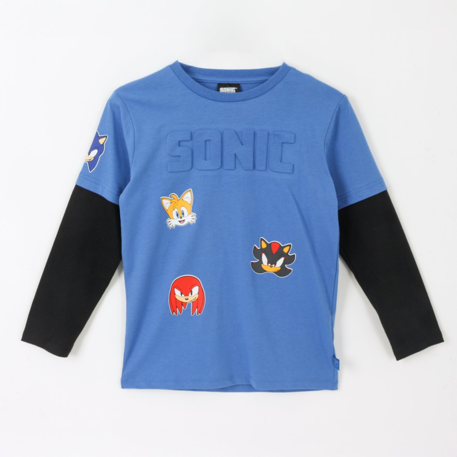 Polera Doble Manga Niño Personajes Azul Sonic - Poleras Chile | The Brands Club cl