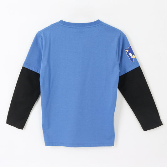 Polera Doble Manga Niño Personajes Azul Sonic - Poleras Chile | The Brands Club cl
