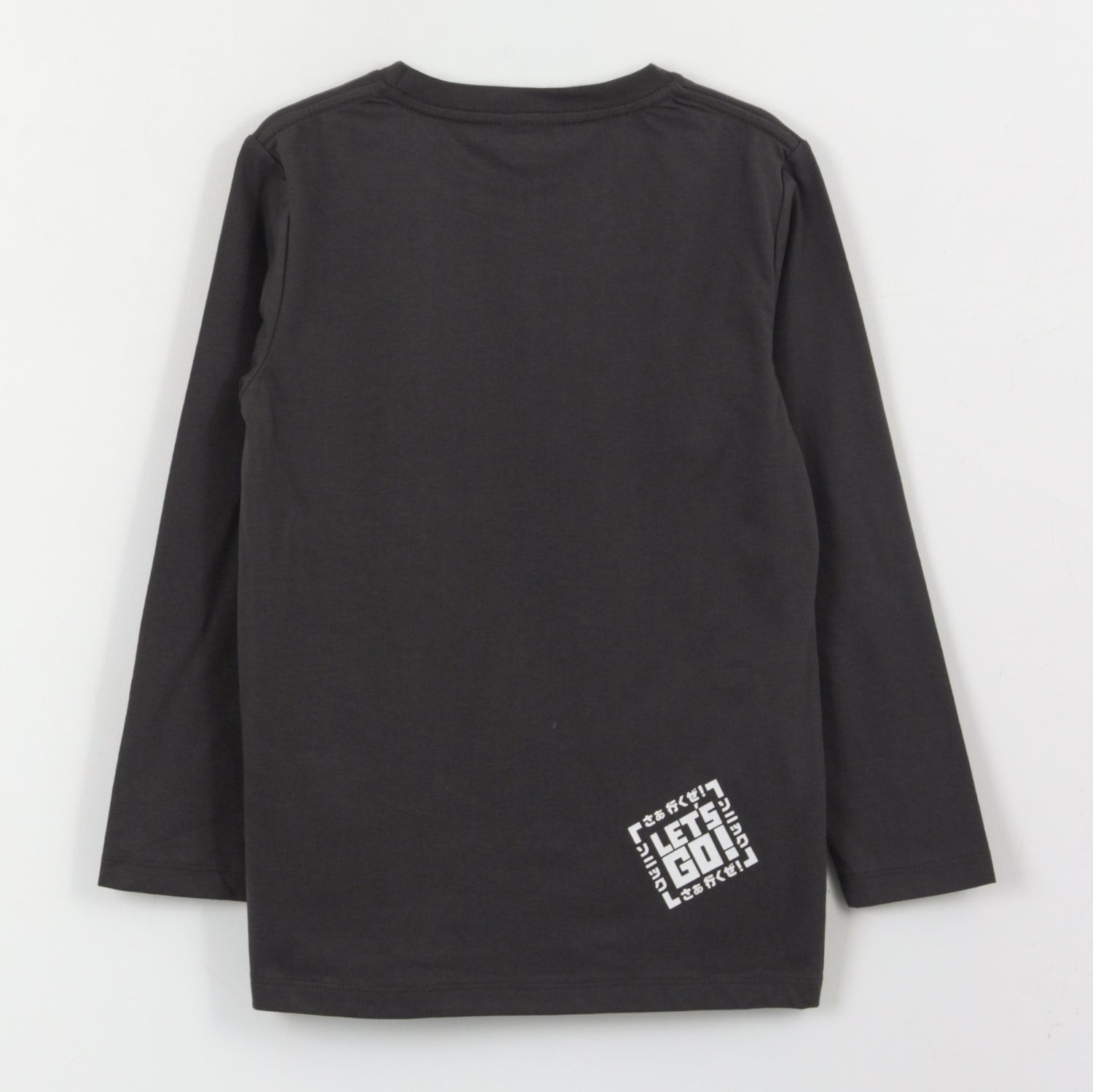 Polera Manga Larga Niño Diseño Lineal Gris Sonic - Poleras Chile | The Brands Club cl