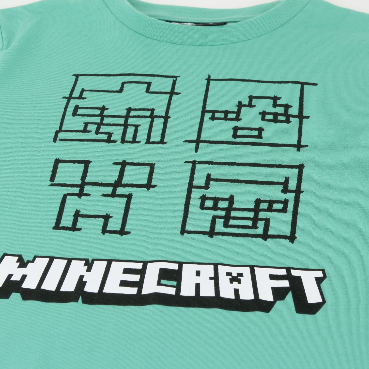 Polera Manga Larga Niño Personajes Verde Minecraft - Poleras Chile | The Brands Club cl