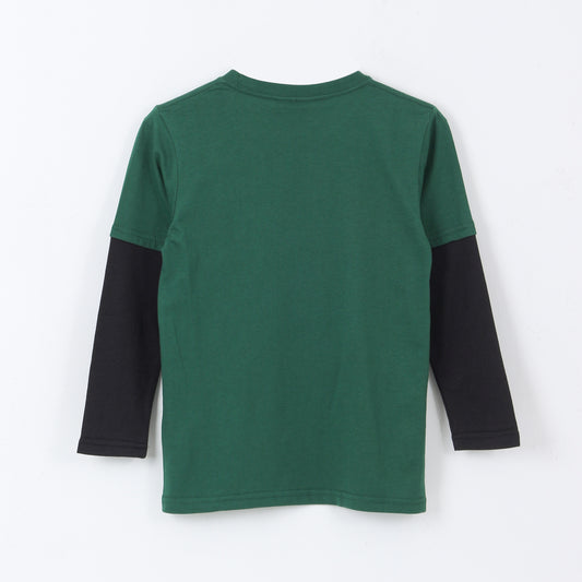 Polera Doble Manga Niño Creeper Verde Minecraft - Poleras Chile | The Brands Club cl