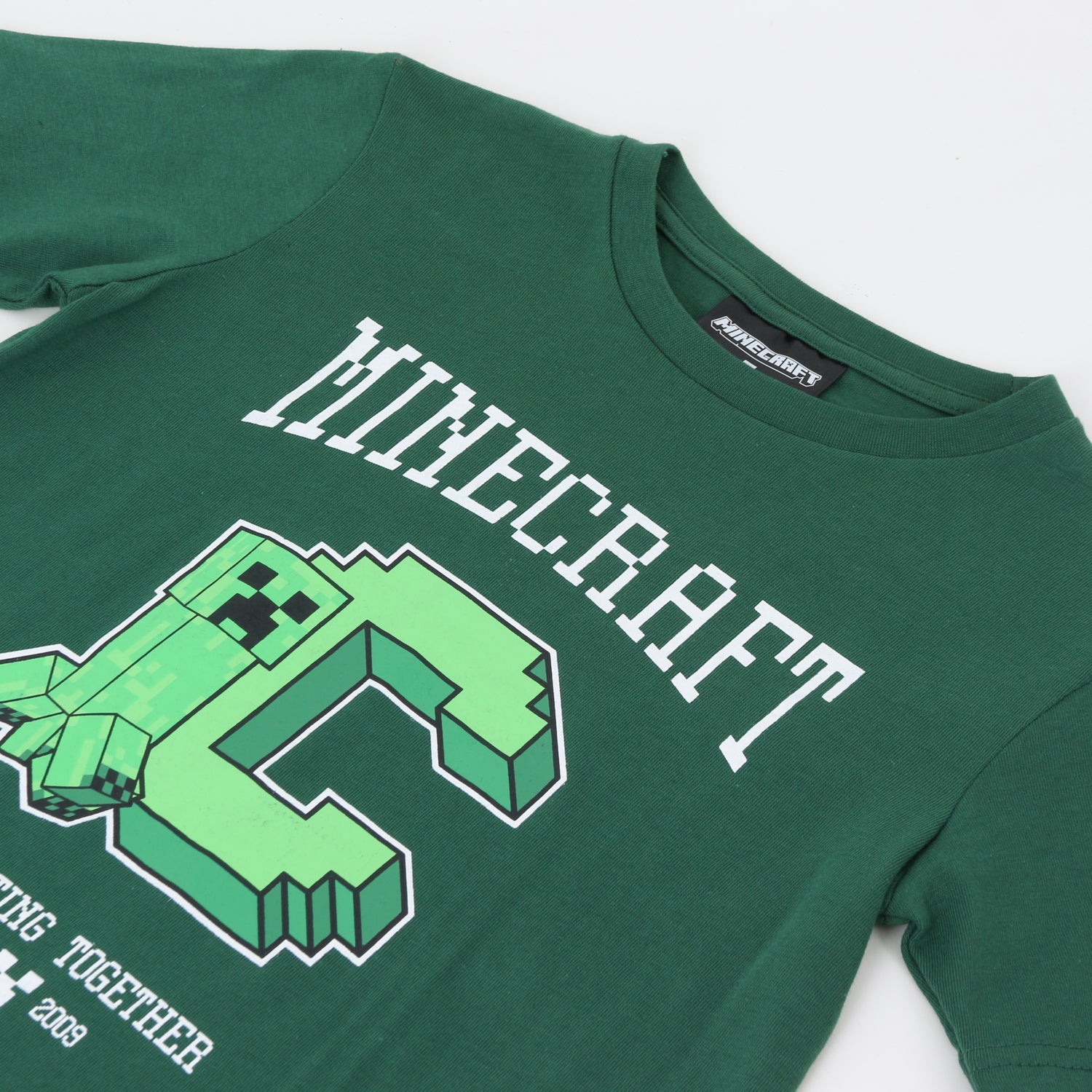 Polera Doble Manga Niño Creeper Verde Minecraft - Poleras Chile | The Brands Club cl