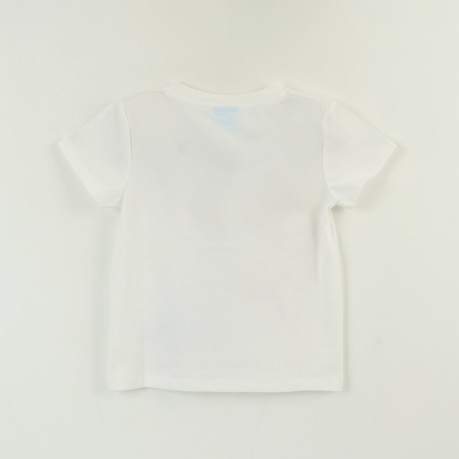 Polera Manga Corta Niña Blanco Elsa & Anna Frozen Disney