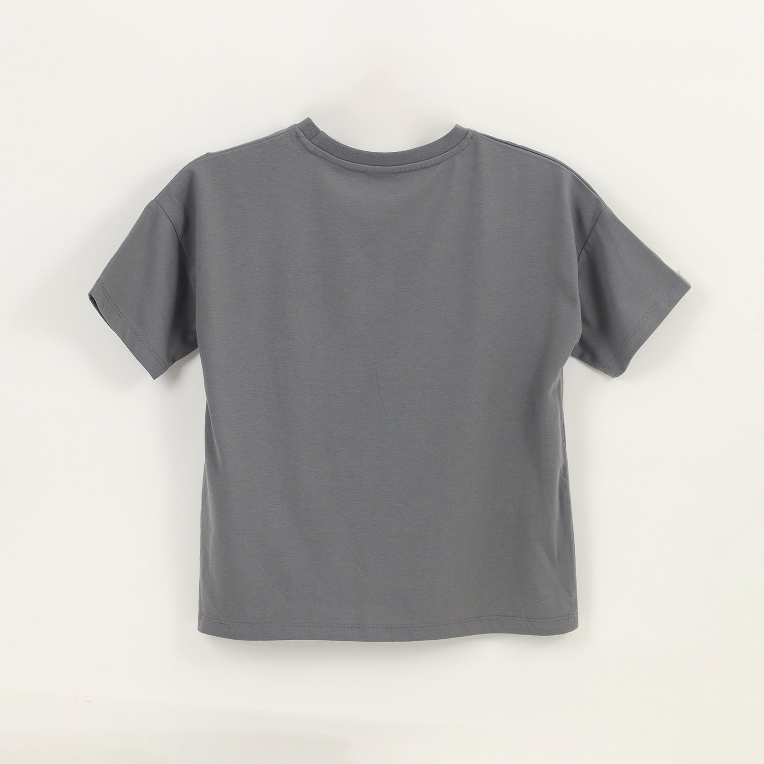 Polera Manga Corta Niña Gris Ohana Lilo & Stitch Disney