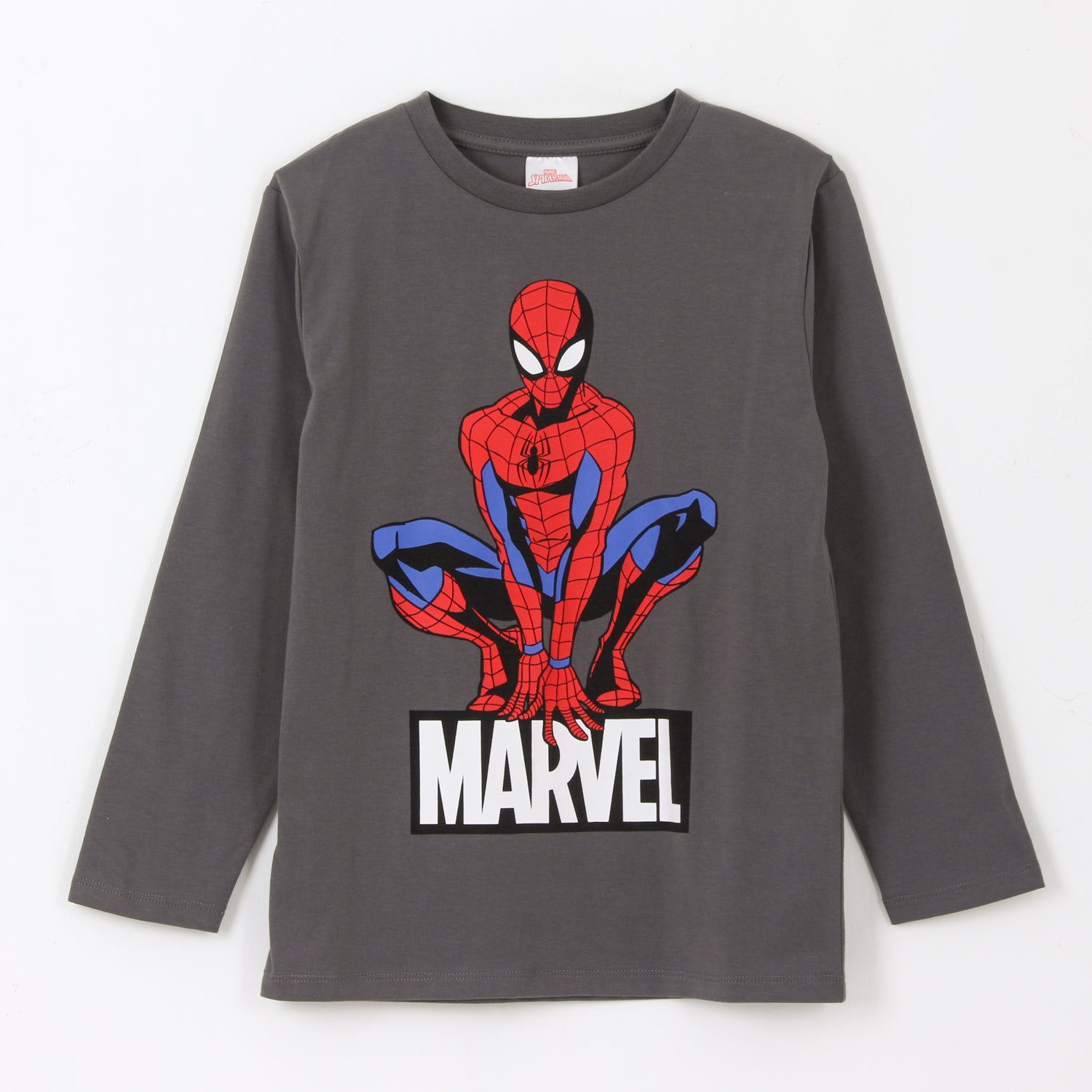 Polera Manga Larga Niño Spiderman Pose Gris Marvel - Poleras Chile | The Brands Club cl