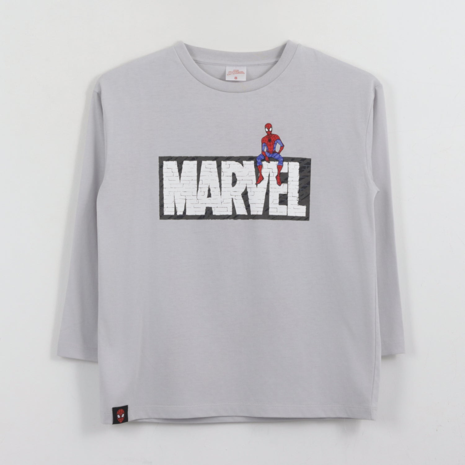 Polera Manga Larga Niño Back Print Spiderman Blanco Marvel - Poleras Chile | The Brands Club cl