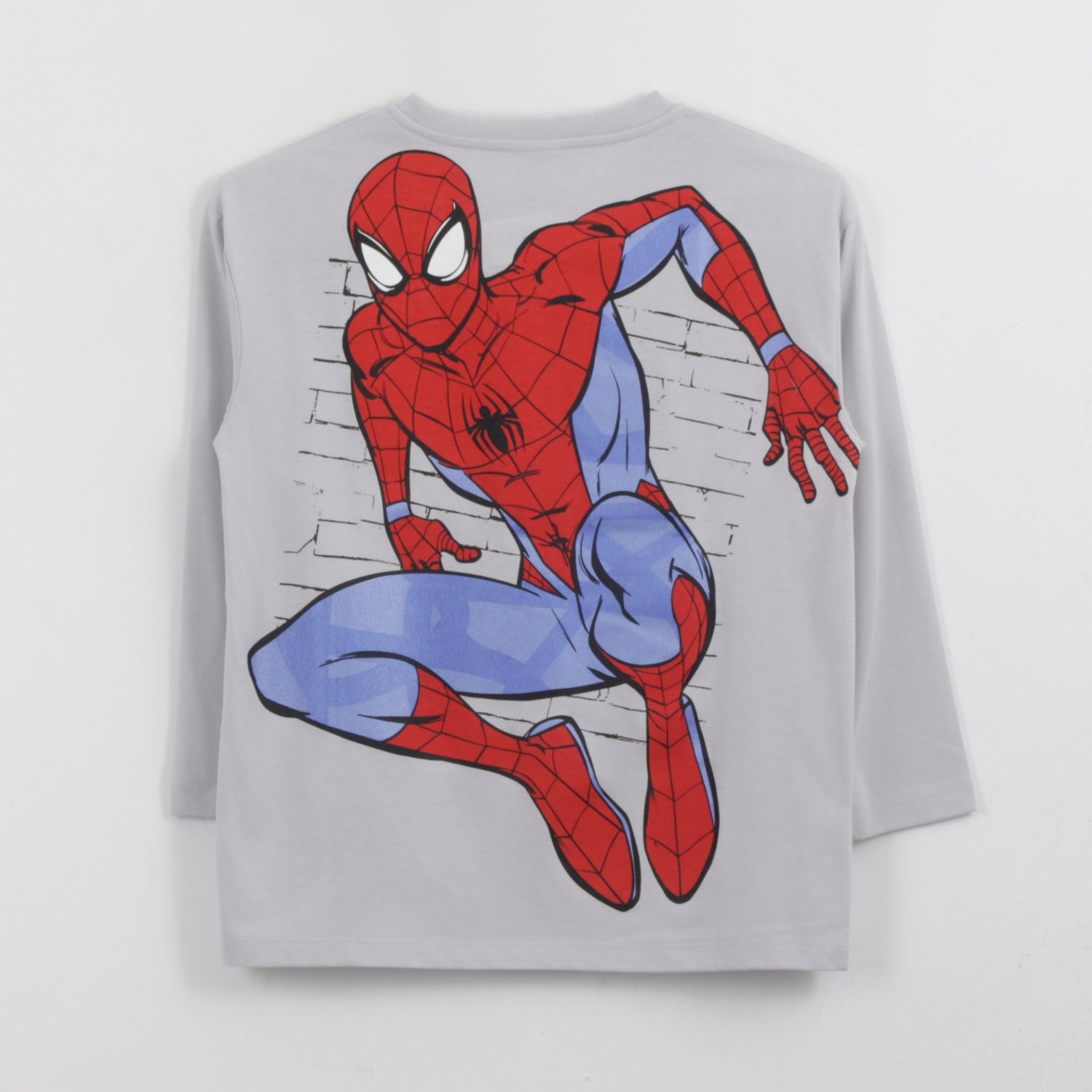 Polera Manga Larga Niño Back Print Spiderman Blanco Marvel - Poleras Chile | The Brands Club cl