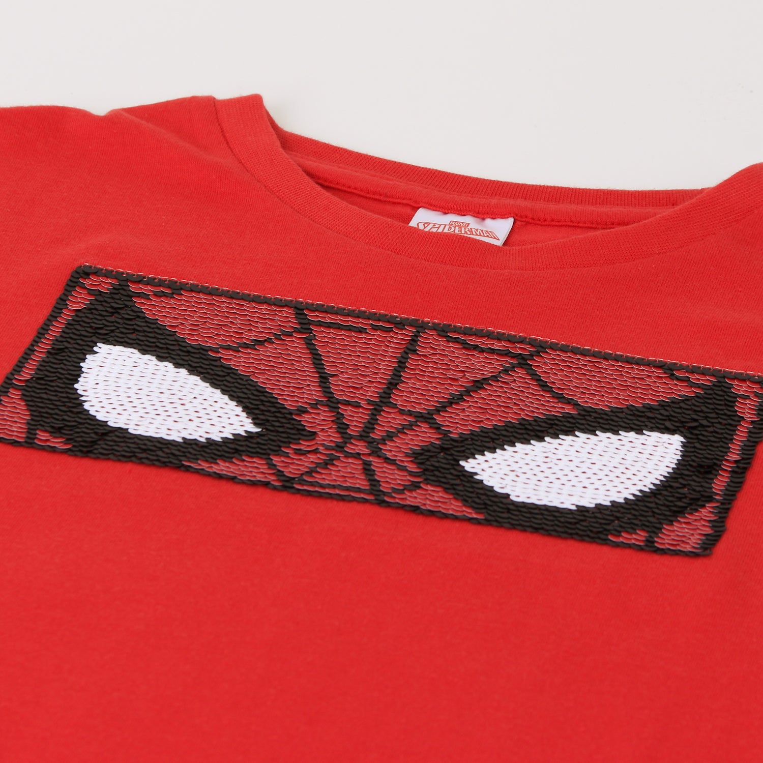 Polera Manga Larga Niño Lentejuelas Spiderman Rojo Marvel - Poleras Chile | The Brands Club cl