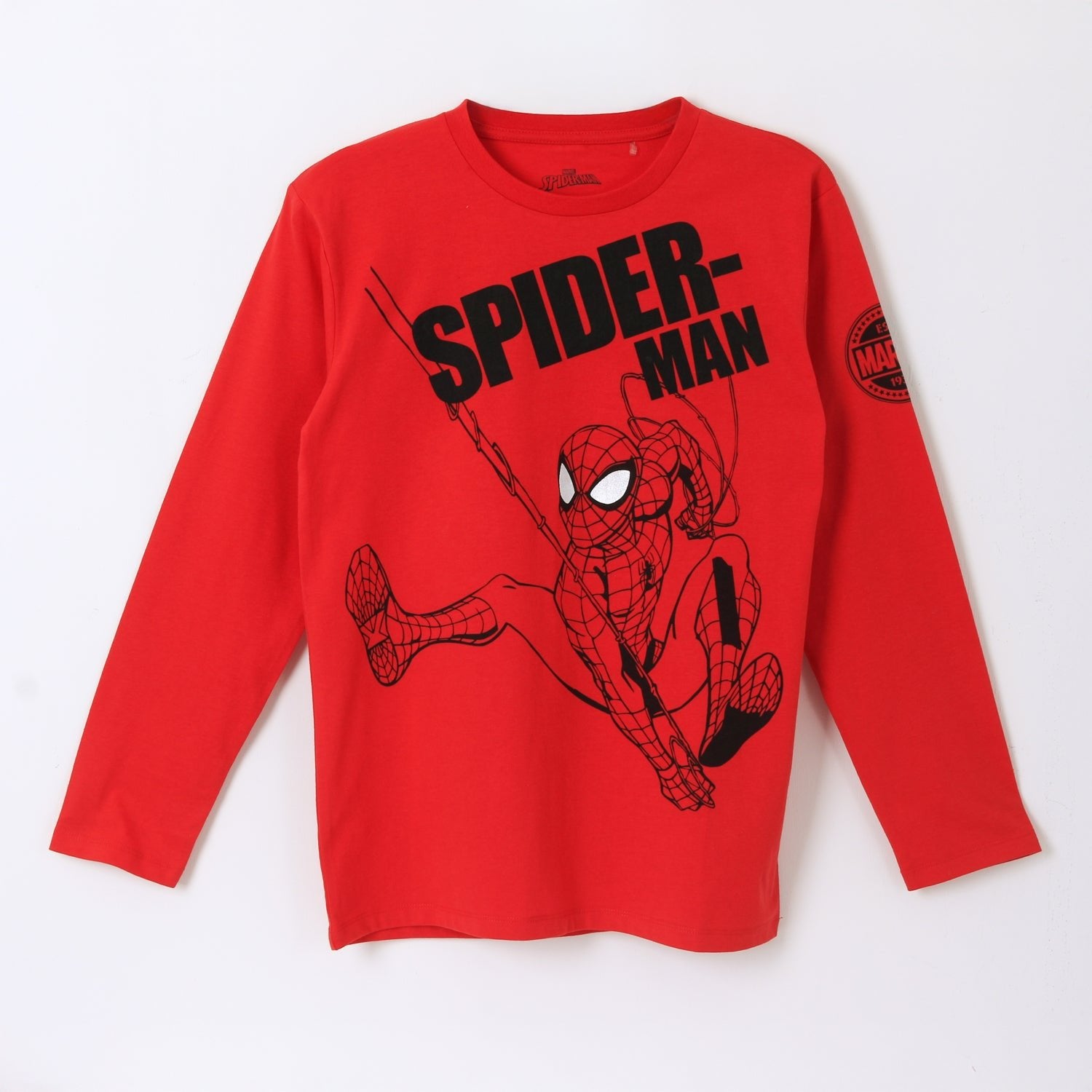 Polera Manga Larga Niño Spiderman En Acción Rojo Marvel - Poleras Chile | The Brands Club cl