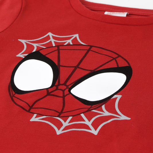 Polera Manga Larga Niño Spidey Face Rojo Marvel - Poleras Chile | The Brands Club cl
