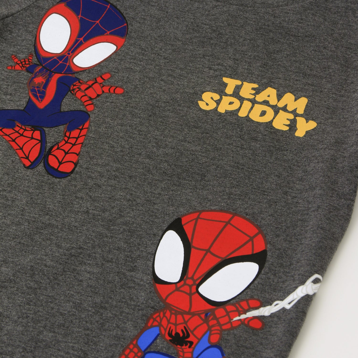 Polera Doble Manga Niño Team Spidey Gris Marvel - Poleras Chile | The Brands Club cl