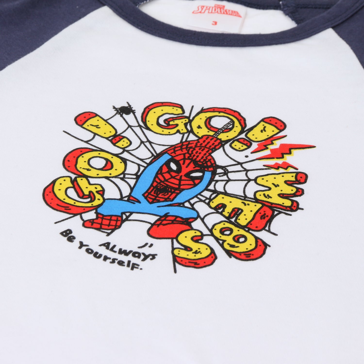 Polera Manga Larga Niño Go Go Webs Spiderman Blanco Marvel - Poleras Chile | The Brands Club cl
