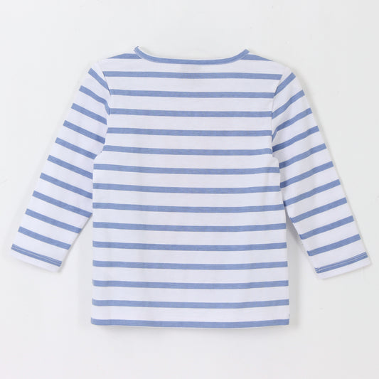 Polera Manga Larga Niña Rayas Minnie Blanco Disney - Poleras Chile | The Brands Club cl