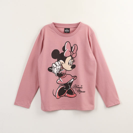 Polera Manga Larga Niña Minnie Mouse Rosado Disney - Poleras Chile | The Brands Club cl