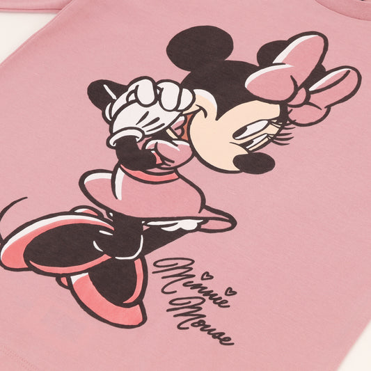 Polera Manga Larga Niña Minnie Mouse Rosado Disney - Poleras Chile | The Brands Club cl