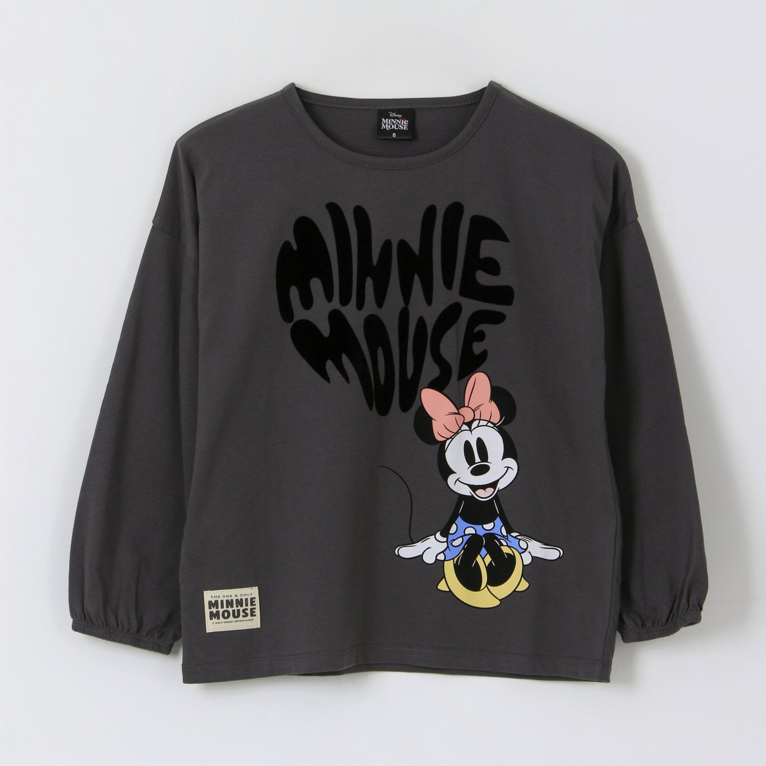 Polera Manga Larga Niña Minnie Mouse Gris Disney - Poleras Chile | The Brands Club cl