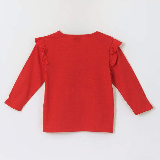 Polera Manga Larga Niña Vuelos Minnie Mouse Rojo Disney - Poleras Chile | The Brands Club cl